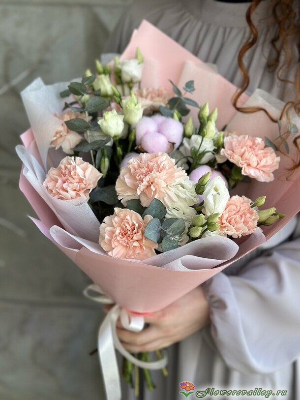 устома, диантусы, хлопок фото 5