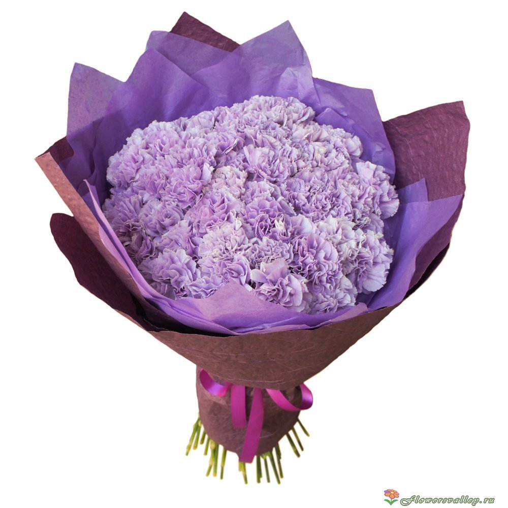 Букет "Любовный шторм" из гвоздик