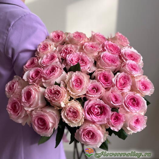 Букет из роз Мандала (сорт "Mandala", пр-во Эквадор.) ФОТО 2