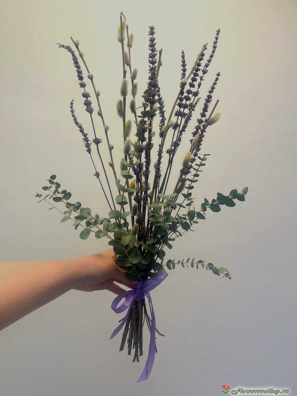 верба. эвкалипт, лаванда