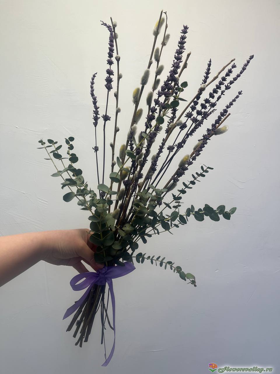 верба. эвкалипт, лаванда