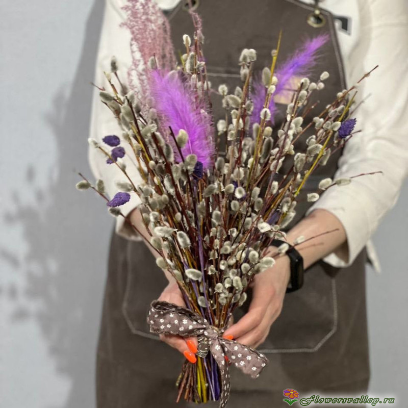 Букет на Пасху из вербы 