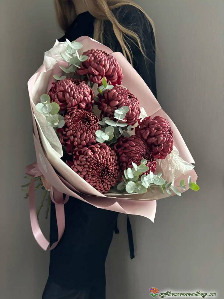 Букет хризантем Бигуди 7