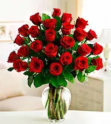 Букет из 25 красных роз (пр-во Россия)