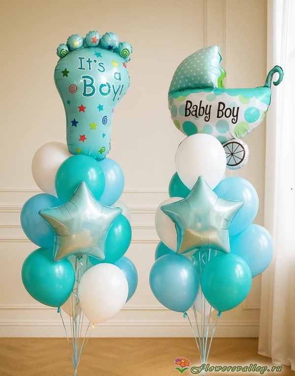 Набор шаров на выписку для мальчика