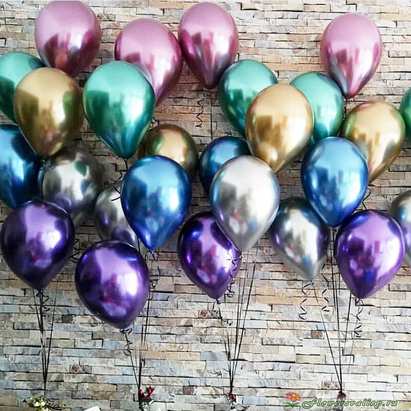 Воздушные шары "Хром" 20 шт. (микс)