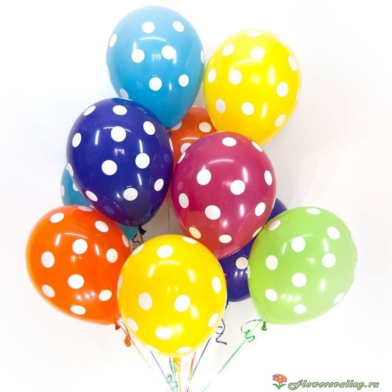 Букет шаров "Горох" латекс. 7 шт.