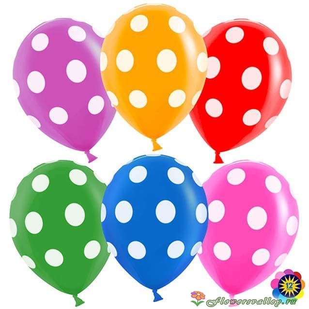 Букет шаров "Горох" латекс. 11 шт.