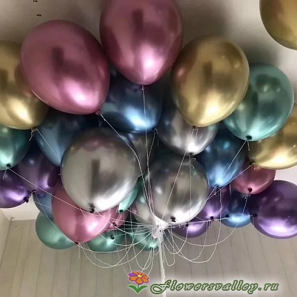 Воздушные шары "Хром" 30 шт. (микс)