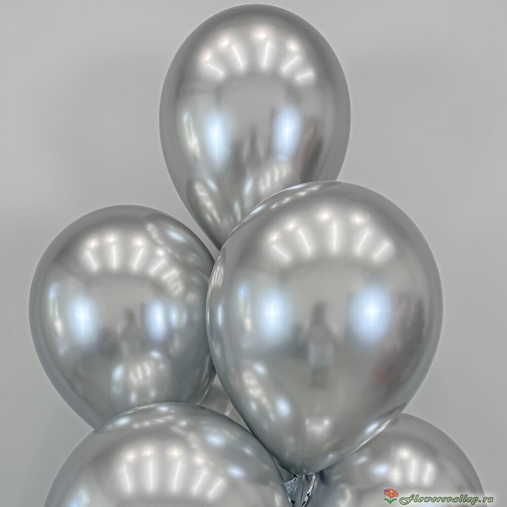 Воздушные шары "Хром" (серебро)