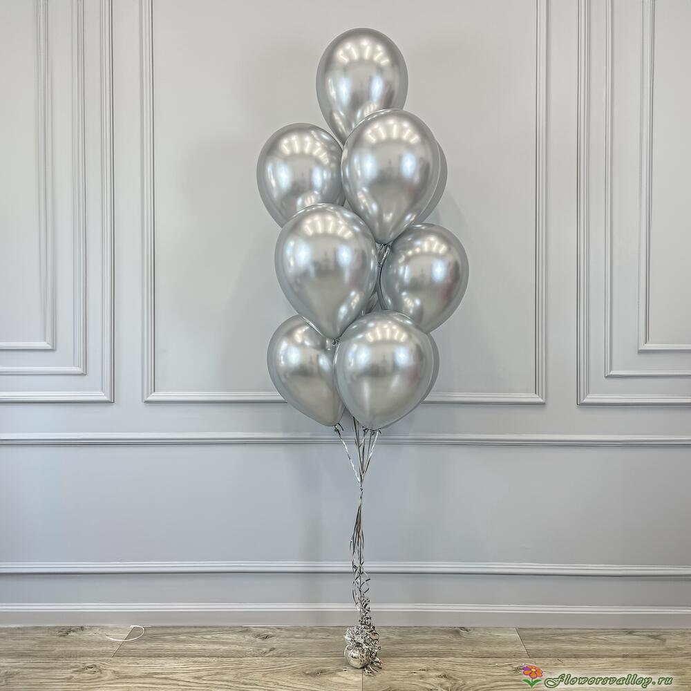 Воздушные шары "Хром" (серебро)