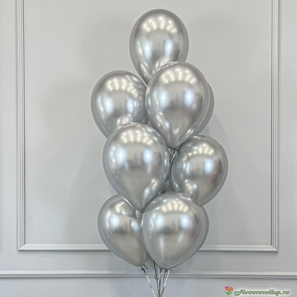 Воздушные шары "Хром" (серебро)