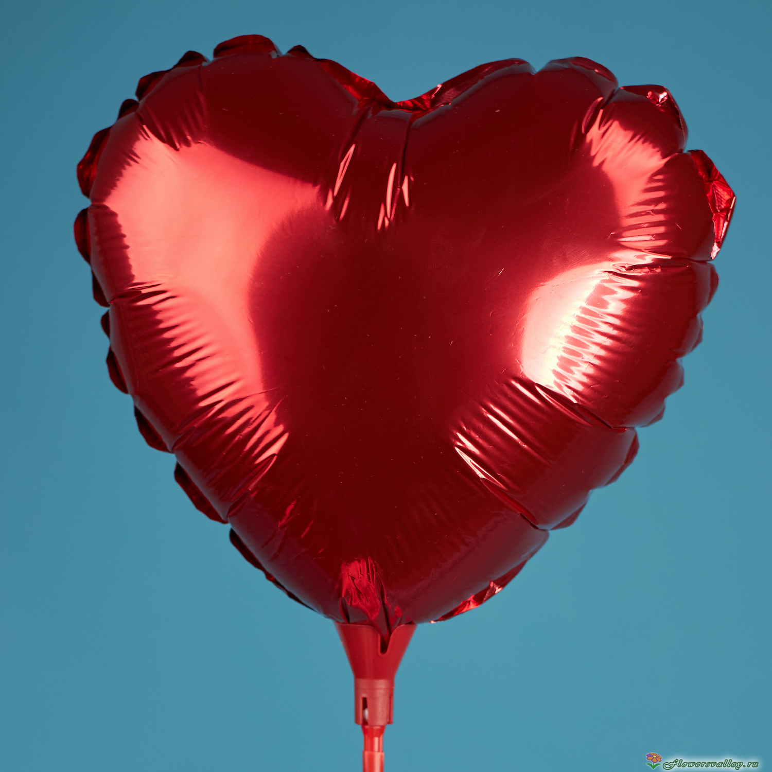 Облако из красных сердец 20 шт (фольга без рисунка)