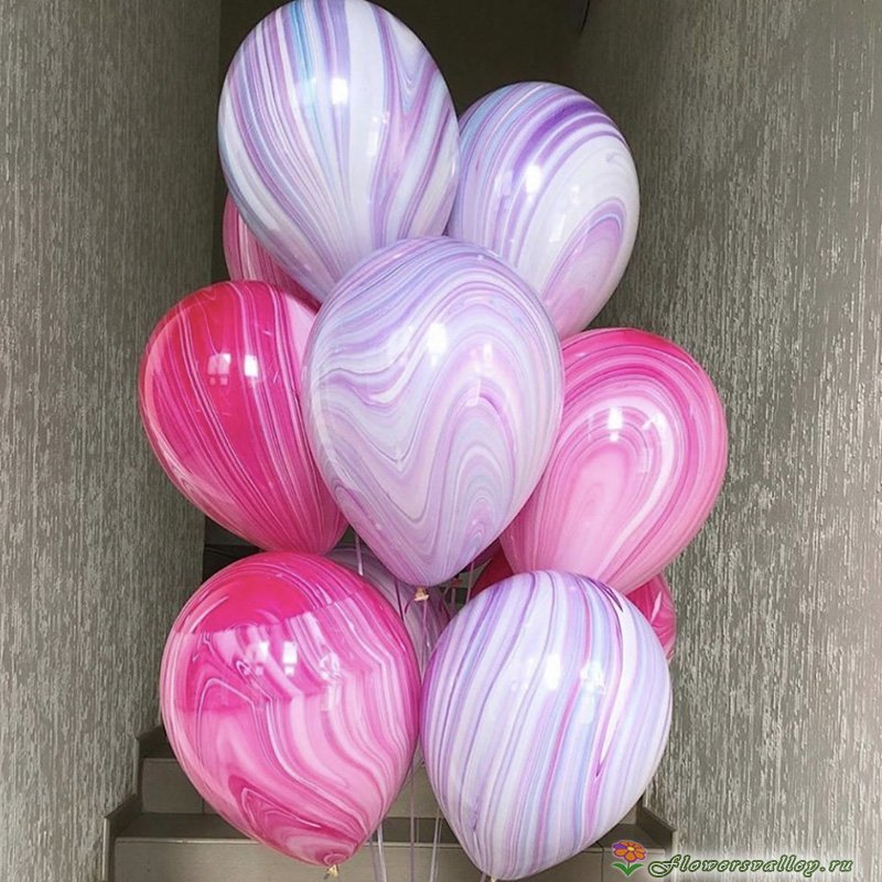 Шары латексные Агаты 15 шт.