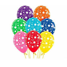 Облако шаров "Звезды" латекс. 20 шт.