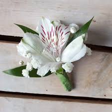 Бутоньерка из альстромерии