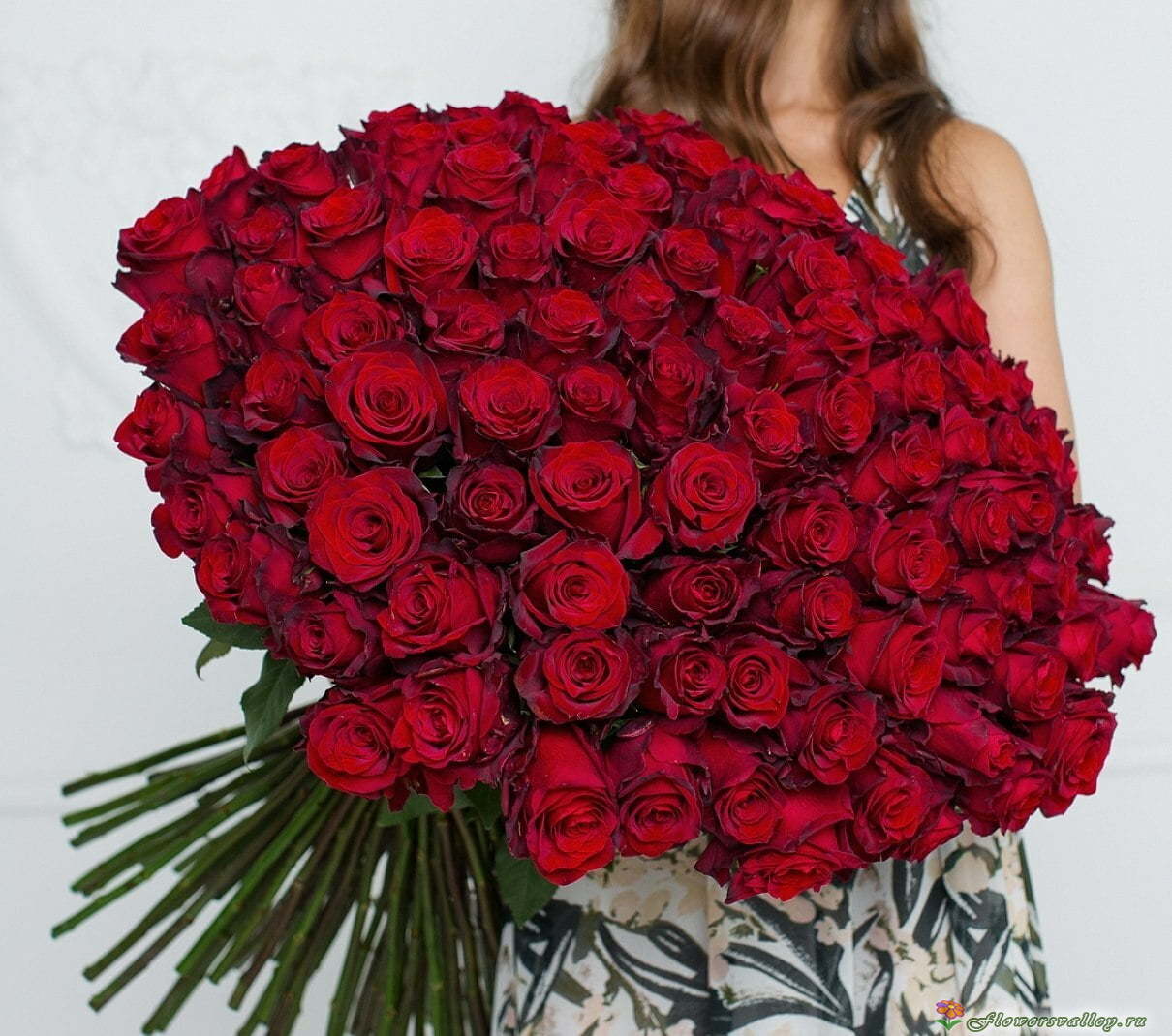 101 красная роза