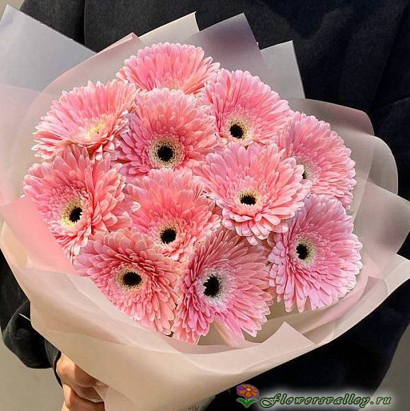 Букет из 11 розовых гербер