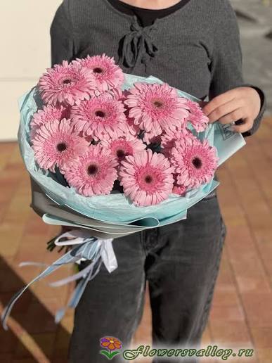 Букет из 11 розовых гербер