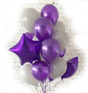 Набор шаров "Purple stars"