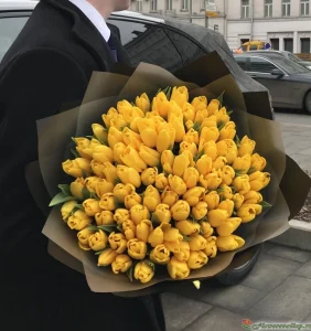 Букет из 101 тюльпана, 101 шт