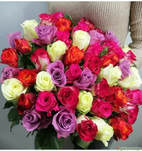 Букет из 51 розы, 51 шт