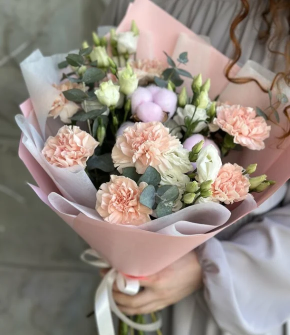 устома, диантусы, хлопок фото 5
