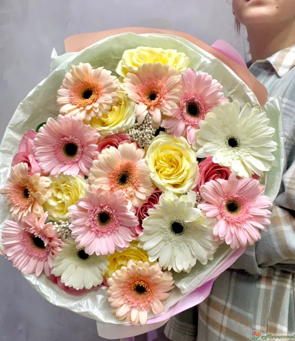 Букет с герберами
