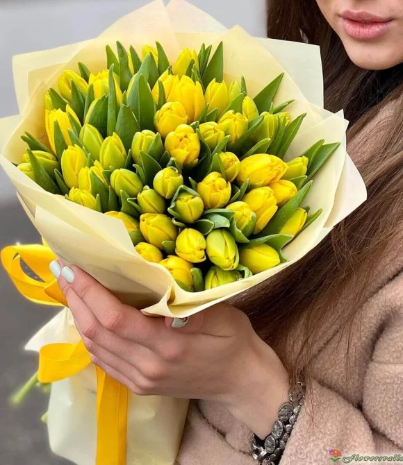 51 розовый тюльпан