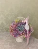 Радужная гипсофила в корзиночке