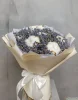 Букет из лаванды и хлопка, большой