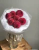 Букет из оранжевых георгин, 7 шт.