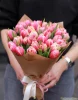 Букет из персиковых тюльпанов 15 шт