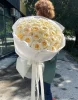 Букет из 51 розы Канделайт (пр-во Эквадор, сорт "Candlelight", пионовидная)