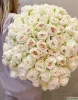 	Букет из 25 роз Вайт Охара ( сорт White O'Hara, пр-во Эквадор) Фото 6
