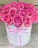 25 розовых роз 