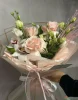 Букет с французской розой, орхидеей и эустомой2