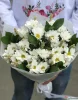 букет с хризантемой и пщеницей