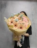 Сборный букет с герберой и гвоздикой