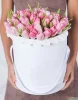 51 розовый тюльпан в коробке