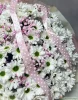 хризантема ромашка с гипсофилой