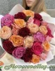 Букет из 25 пионовидных роз