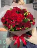 Букет из красных кустовых роз, 15 шт.