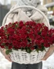 корзина из 51 кустовой розы