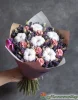 Букет "Зимнее утро" с хлопком и лавандой