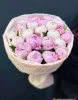 Розовые пионы с эвкалиптом 25 шт.