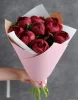 Букет из красных пионов, 9 шт.