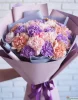 Букет из 15 разноцветных гвоздик