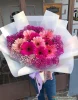 Букет из гербер и гипсофилы