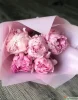 Букет из 5 розовы пионов